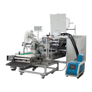 Fully Automatic 4 Shafts Kitchen Foil Food Paper Rewinder Machine With Auto Labelling Attachment