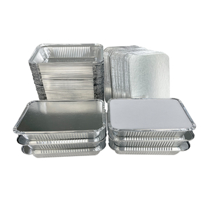 Hot Selling Good Quality Disposable Aluminum Foil Tray Aluminum Foil Food Storage Container With Paper Lid