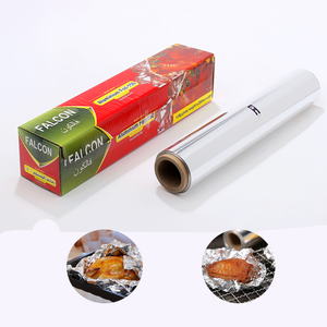 Customized Aluminium Silver Chemical Toxin Free Chocolate Food Wrapping Paper Heavy Duty Disposable Aluminum Foil Rolls 