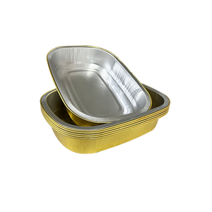 Aluminium Foil Rectangle Loaf Shape Pan Containers Tray