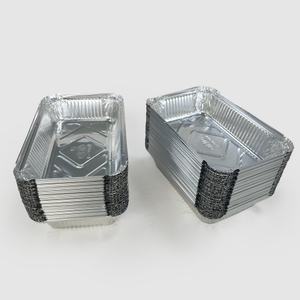 Factory Price Disposable Food Storage Container Fast Food Take Out Aluminum Foil Trays For Catering