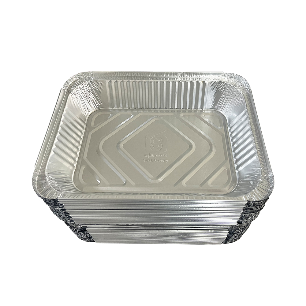 Food Use Silver Aluminum Foil Container 