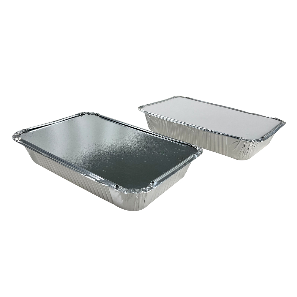 Aluminum Foil Food Storage Container With Paper Lid