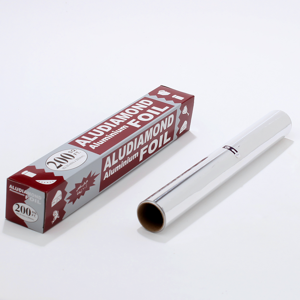 Diamand Household Aluminum Foil Roll For Kitchen Food Packaging